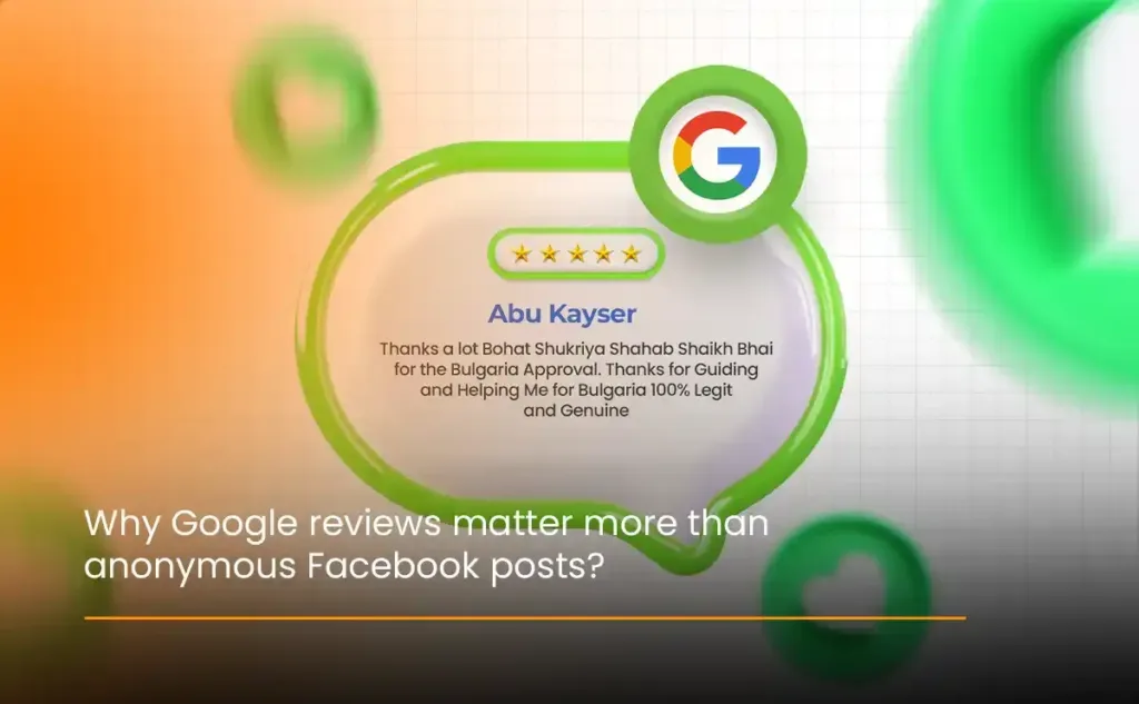 Why Google reviews are more reliable than anonymous Facebook ones.