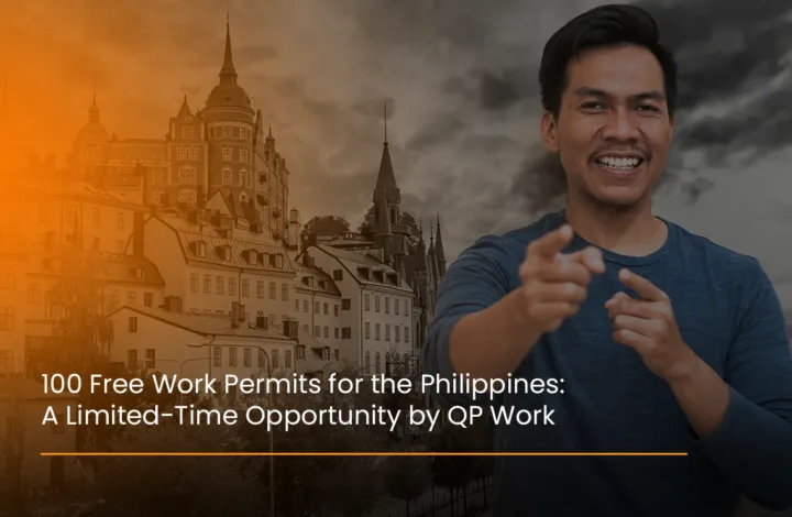 100 free work permits for Philippines candidates offered by QP Work for verified overseas jobs.